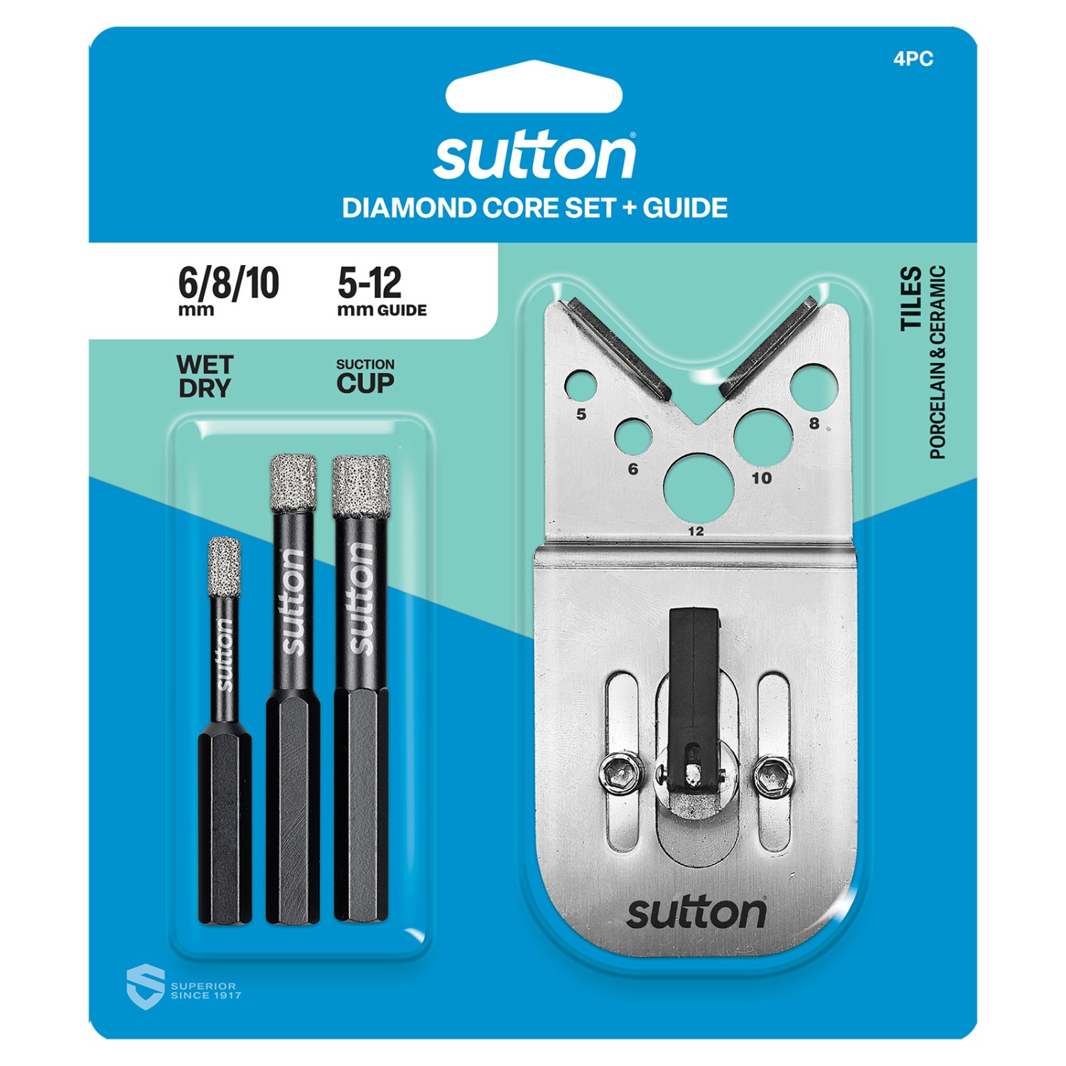 Diamond Core Bits Set - Wet Dry Cut